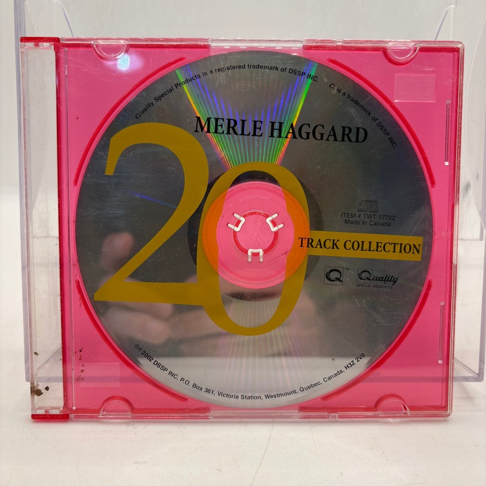 Merle Haggard 20 Track‎ Collection CD Quality Special Products TWT 17722 Canada